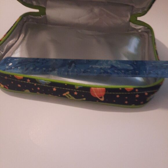 Bentology Alien Planets Lunch Box – Space Design Dual Zipper Navy Green Box Only - Picture 11 of 11